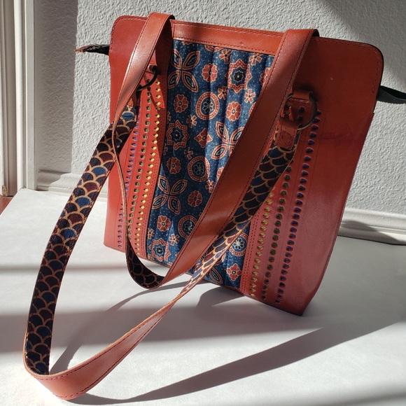 NWT genuine leather handmade bag - Picture 2 of 5